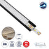 GloboStar® CURVED-PROFILE 70804-3M Προφίλ Αλουμινίου - Βάση & Ψύκτρα Ταινίας LED με Λευκό Γαλακτερό Κάλυμμα - Επιφανειακή Χρήση - Εύκαμπτο με Δυνατότητα Κυρτής Τοποθέτησης - Πατητό Κάλυμμα - Μαύρο - 3 Μέτρα - Πακέτο 5 Τεμαχίων - Μ300 x Π1.8 x Υ0.5cm - ledmania.gr