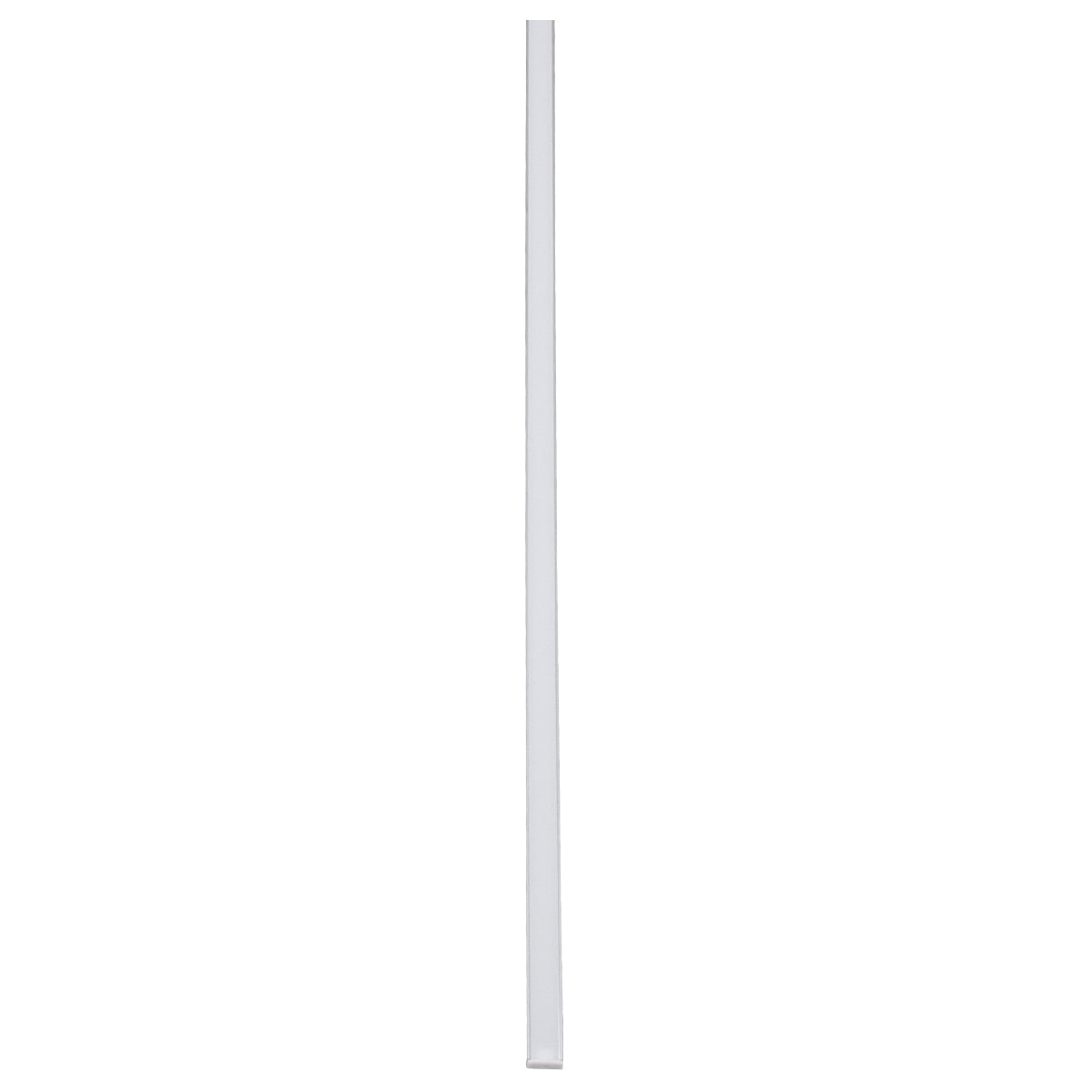 GLOBOSTAR® ALP-LINEAR SURFABO 70805-1M Επιφανειακό Προφίλ Αλουμινίου με Λευκό Γαλακτερό Πατητό Κάλυμμα για Ταινίες LED IP20 - Ασημί & Λευκό - Μ100 x Π1.6 x Υ0.7cm
