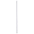 GLOBOSTAR® ALP-LINEAR SURFABO 70805-1M Επιφανειακό Προφίλ Αλουμινίου με Λευκό Γαλακτερό Πατητό Κάλυμμα για Ταινίες LED IP20 - Ασημί & Λευκό - Μ100 x Π1.6 x Υ0.7cm