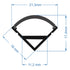 GLOBOSTAR® ALP-CORNER LINEO 70816-3M Επιφανειακό Γωνιακό Προφίλ Αλουμινίου με Μαύρο Φιμέ Πατητό Κάλυμμα για Ταινίες LED IP20 - Μαύρο - Μ300 x Π1.6 x Υ1.6cm - Πακέτο 5 Τεμαχίων - ledmania.gr