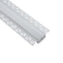 GLOBOSTAR® ALP-PLASTERIN GYPSO 70819-3M Χωνευτό Προφίλ Αλουμινίου Ειδικό για Γυψοσανίδα με Λευκό Γαλακτερό Πατητό Κάλυμμα για Ταινίες LED IP20 - Ασημί & Λευκό - Μ300 x Π6.7 x Υ1.3cm - Πακέτο 5 Τεμαχίων - ledmania.gr