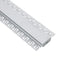 GLOBOSTAR® ALP-PLASTERIN GYPSO 70819-3M Χωνευτό Προφίλ Αλουμινίου Ειδικό για Γυψοσανίδα με Λευκό Γαλακτερό Πατητό Κάλυμμα για Ταινίες LED IP20 - Ασημί & Λευκό - Μ300 x Π6.7 x Υ1.3cm - Πακέτο 5 Τεμαχίων - ledmania.gr