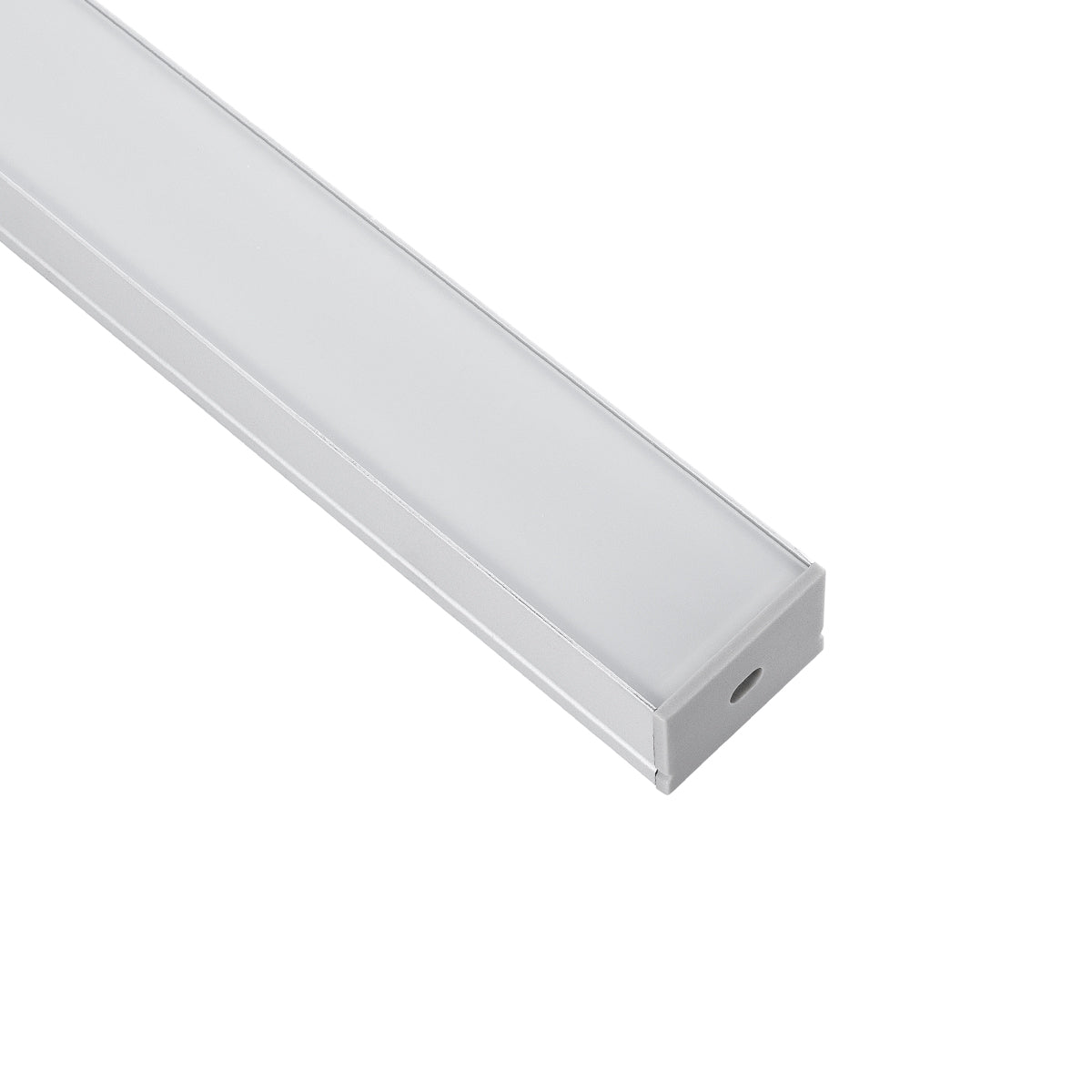 GloboStar® SURFACE-PROFILE 70824-1M Προφίλ Αλουμινίου - Βάση & Ψύκτρα Ταινίας LED με Λευκό Γαλακτερό Κάλυμμα - Επιφανειακή Χρήση - Πατητό Κάλυμμα - Ασημί - 1 Μέτρο - Μ100 x Π3 x Υ2cm - ledmania.gr