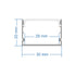GloboStar® SURFACE-PROFILE 70824-3M Προφίλ Αλουμινίου - Βάση & Ψύκτρα Ταινίας LED με Λευκό Γαλακτερό Κάλυμμα - Επιφανειακή Χρήση - Πατητό Κάλυμμα - Ασημί - 3 Μέτρα - Πακέτο 5 Τεμαχίων - Μ300 x Π3 x Υ2cm - ledmania.gr