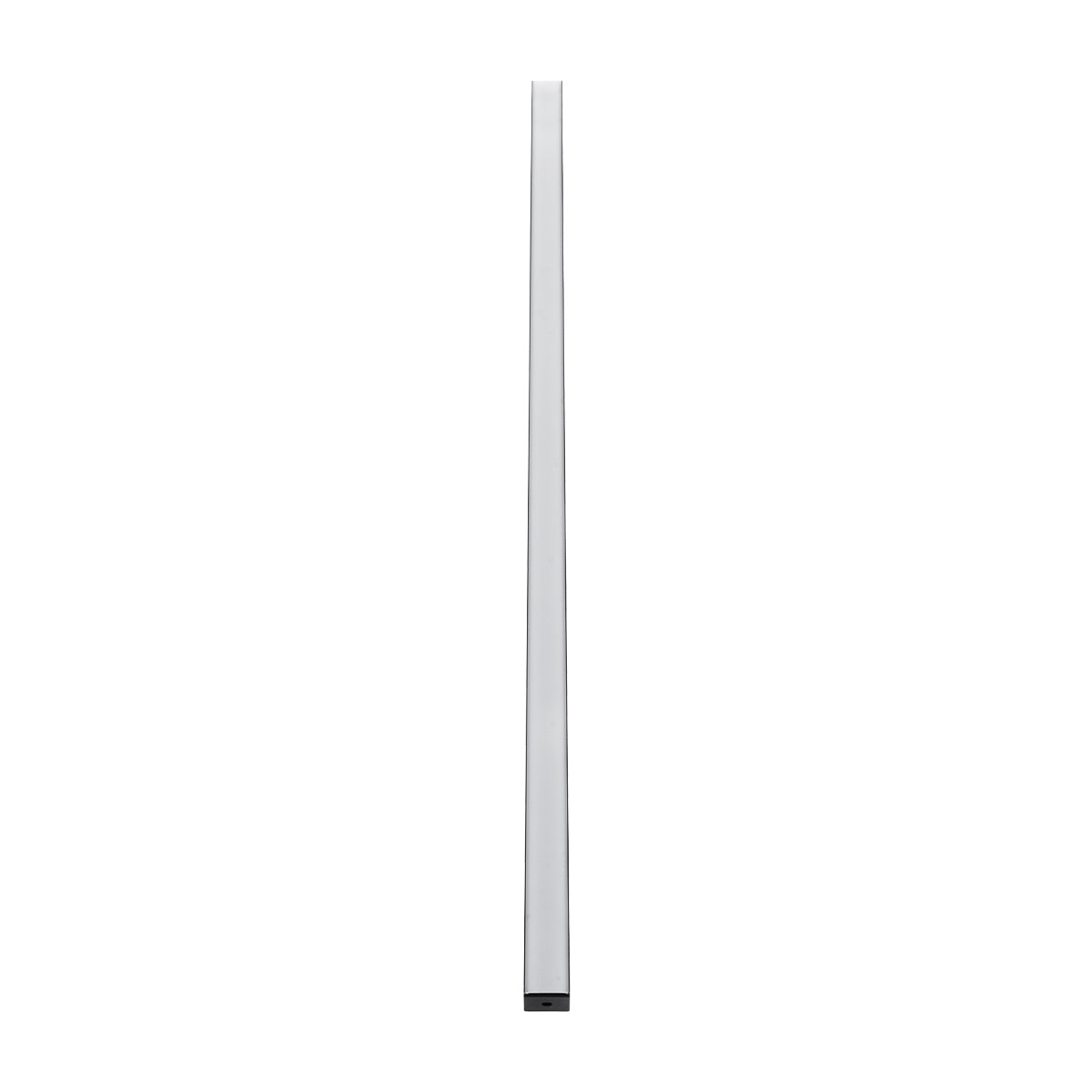 GLOBOSTAR® ALP-LINEAR VEXTA 70825-1M Επιφανειακό Προφίλ Αλουμινίου με Λευκό Γαλακτερό Πατητό Κάλυμμα για Ταινίες LED IP20 - Μαύρο & Λευκό - Μ100 x Π3 x Υ2cm - ledmania.gr