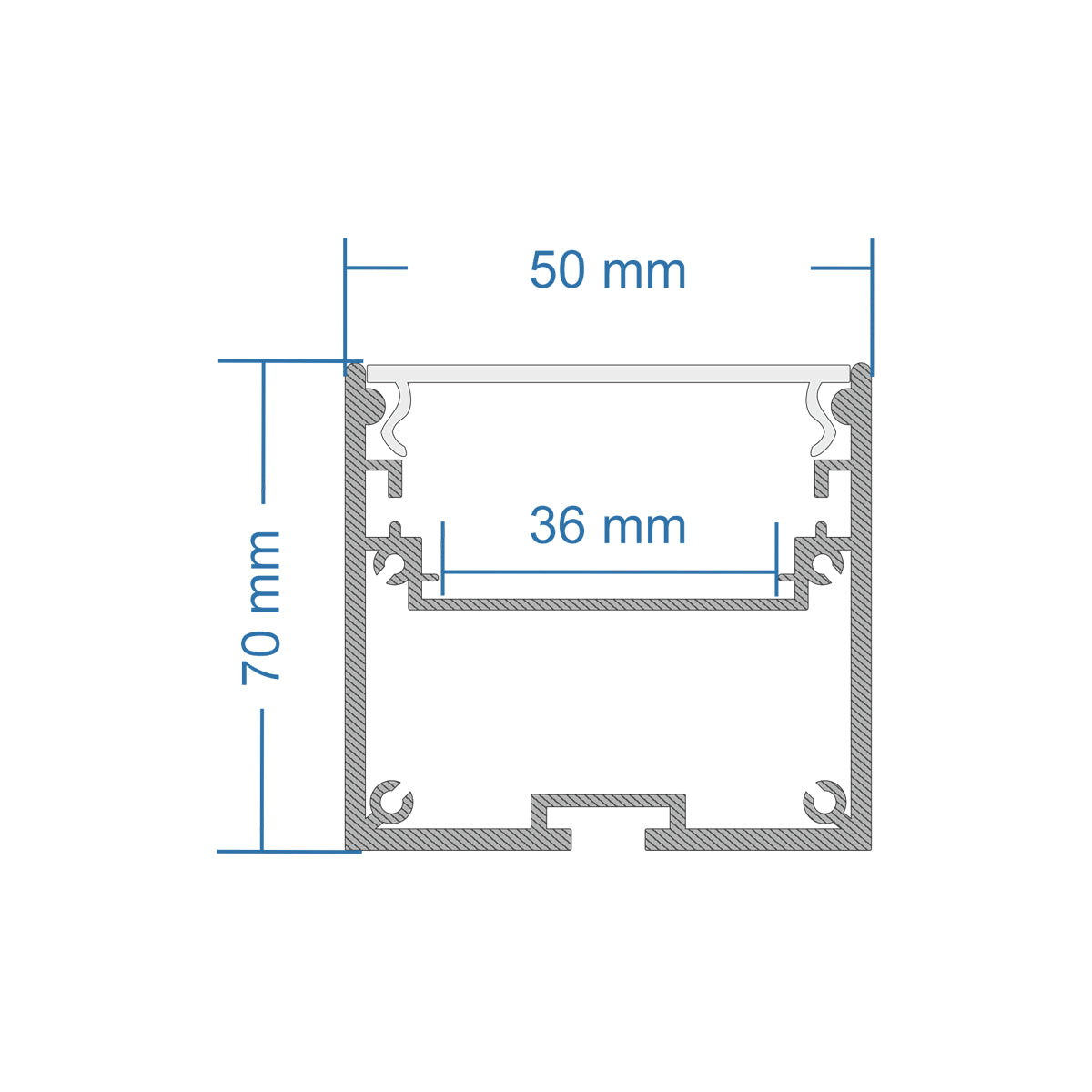 GloboStar® SURFACEPENDANT-PROFILE 70828-1M Προφίλ Αλουμινίου - Βάση & Ψύκτρα Ταινίας LED με Λευκό Γαλακτερό Κάλυμμα - Επιφανειακή & Κρεμαστή Χρήση - Πατητό Κάλυμμα - Μαύρο - 1 Μέτρο - Μ100 x Π5 x Υ7cm - ledmania.gr