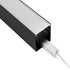 GloboStar® SURFACEPENDANT-PROFILE 70828-1M Προφίλ Αλουμινίου - Βάση & Ψύκτρα Ταινίας LED με Λευκό Γαλακτερό Κάλυμμα - Επιφανειακή & Κρεμαστή Χρήση - Πατητό Κάλυμμα - Μαύρο - 1 Μέτρο - Μ100 x Π5 x Υ7cm - ledmania.gr