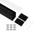 GloboStar® SURFACEPENDANT-PROFILE 70828-3M Προφίλ Αλουμινίου - Βάση & Ψύκτρα Ταινίας LED με Λευκό Γαλακτερό Κάλυμμα - Επιφανειακή & Κρεμαστή Χρήση - Πατητό Κάλυμμα - Μαύρο - 3 Μέτρα - Μ300 x Π5 x Υ7cm - ledmania.gr