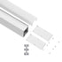 GloboStar® SURFACEPENDANT-PROFILE 70831-1M Προφίλ Αλουμινίου - Βάση & Ψύκτρα Ταινίας LED με Λευκό Γαλακτερό Κάλυμμα - Επιφανειακή & Κρεμαστή Χρήση - Πατητό Κάλυμμα - Λευκό - 1 Μέτρο - Μ100 x Π3.5 x Υ7.4cm - ledmania.gr