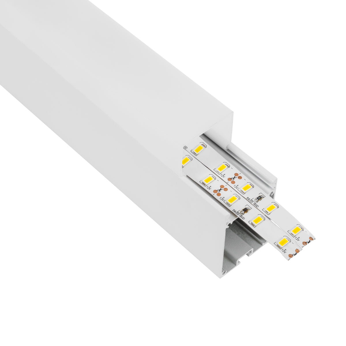 GloboStar® SURFACEPENDANT-PROFILE 70831-1M Προφίλ Αλουμινίου - Βάση & Ψύκτρα Ταινίας LED με Λευκό Γαλακτερό Κάλυμμα - Επιφανειακή & Κρεμαστή Χρήση - Πατητό Κάλυμμα - Λευκό - 1 Μέτρο - Μ100 x Π3.5 x Υ7.4cm - ledmania.gr