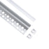 GLOBOSTAR® ALP-PLASTERIN GYPSO 70834-3M Χωνευτό Τερματικό Προφίλ Αλουμινίου Ειδικό για Γυψοσανίδα με Λευκό Γαλακτερό Πατητό Κάλυμμα για Ταινίες LED IP20 - Ασημί & Λευκό - Μ300 x Π3.3 x Υ1.5cm - Πακέτο 5 Τεμαχίων - ledmania.gr