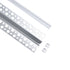 GLOBOSTAR® ALP-PLASTERIN GYPSO 70838-3M Χωνευτό Προφίλ Αλουμινίου Ειδικό για Γυψοσανίδα με Λευκό Γαλακτερό Πατητό Κάλυμμα για Ταινίες LED IP20 - Ασημί & Λευκό - Μ300 x Π5.6 x Υ1.3cm - Πακέτο 5 Τεμαχίων - ledmania.gr