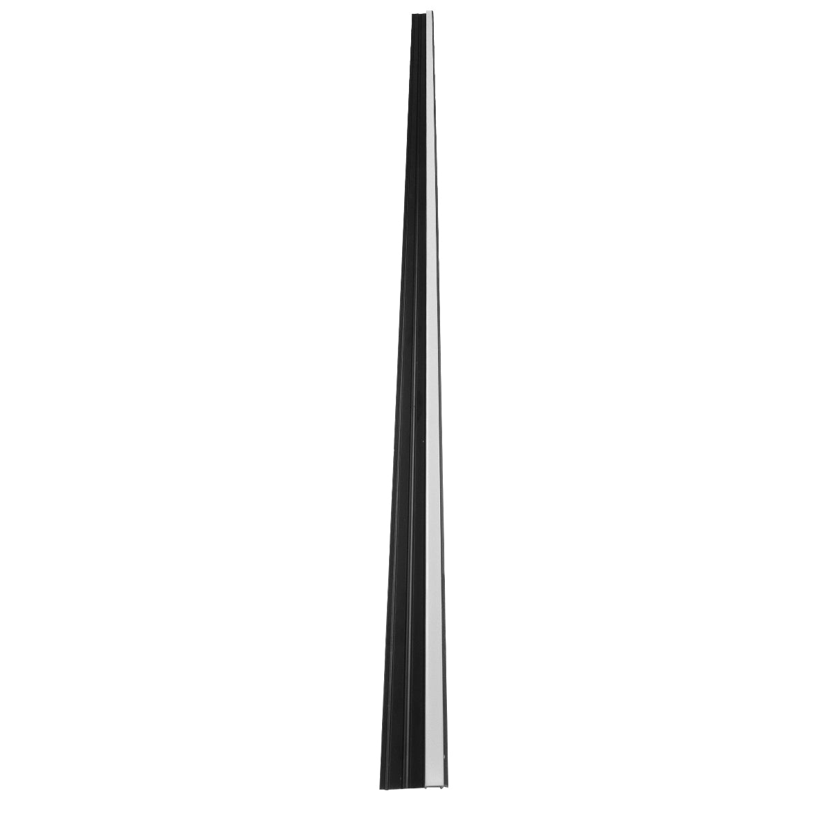 GLOBOSTAR® ALP-STEP-GRIP STAIR 70841-2M Επιφανειακό Προφίλ Αλουμινίου Ειδικό για Φωτισμό Σκαλοπατιού με Λευκό Γαλακτερό Πατητό Κάλυμμα για Ταινίες LED IP20 - Μαύρο & Λευκό - Μ200 x Π6 x Υ2.1cm - ledmania.gr