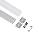 GloboStar® SURFACEPENDANT-PROFILE 70847-3M Προφίλ Αλουμινίου - Βάση & Ψύκτρα Ταινίας LED με Λευκό Γαλακτερό Κάλυμμα - Επιφανειακή & Κρεμαστή Χρήση - Πατητό Κάλυμμα - Ασημί - 3 Μέτρα - Πακέτο 5 Τεμαχίων - Μ300 x Π2.6 x Υ2.3cm - ledmania.gr