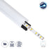 GloboStar® SURFACEPENDANT-PROFILE 70854-1M Προφίλ Αλουμινίου - Βάση & Ψύκτρα Ταινίας LED με Λευκό Γαλακτερό Κάλυμμα - Επιφανειακή & Κρεμαστή Χρήση - Πατητό Κάλυμμα - Μαύρο - 1 Μέτρο - Μ100 x Φ3cm - ledmania.gr