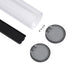 GloboStar® SURFACEPENDANT-PROFILE 70856-1M Προφίλ Αλουμινίου - Βάση & Ψύκτρα Ταινίας LED με Λευκό Γαλακτερό Κάλυμμα - Επιφανειακή & Κρεμαστή Χρήση - Πατητό Κάλυμμα - Μαύρο - 1 Μέτρο - Μ100 x Φ6cm - ledmania.gr