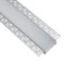GLOBOSTAR® ALP-PLASTERIN GYPSO 70861-3M Χωνευτό Προφίλ Αλουμινίου Ειδικό για Γυψοσανίδα με Λευκό Γαλακτερό Πατητό Κάλυμμα για Ταινίες LED IP20 - Ασημί & Λευκό - Μ300 x Π7.8 x Υ1.4cm - Πακέτο 5 Τεμαχίων