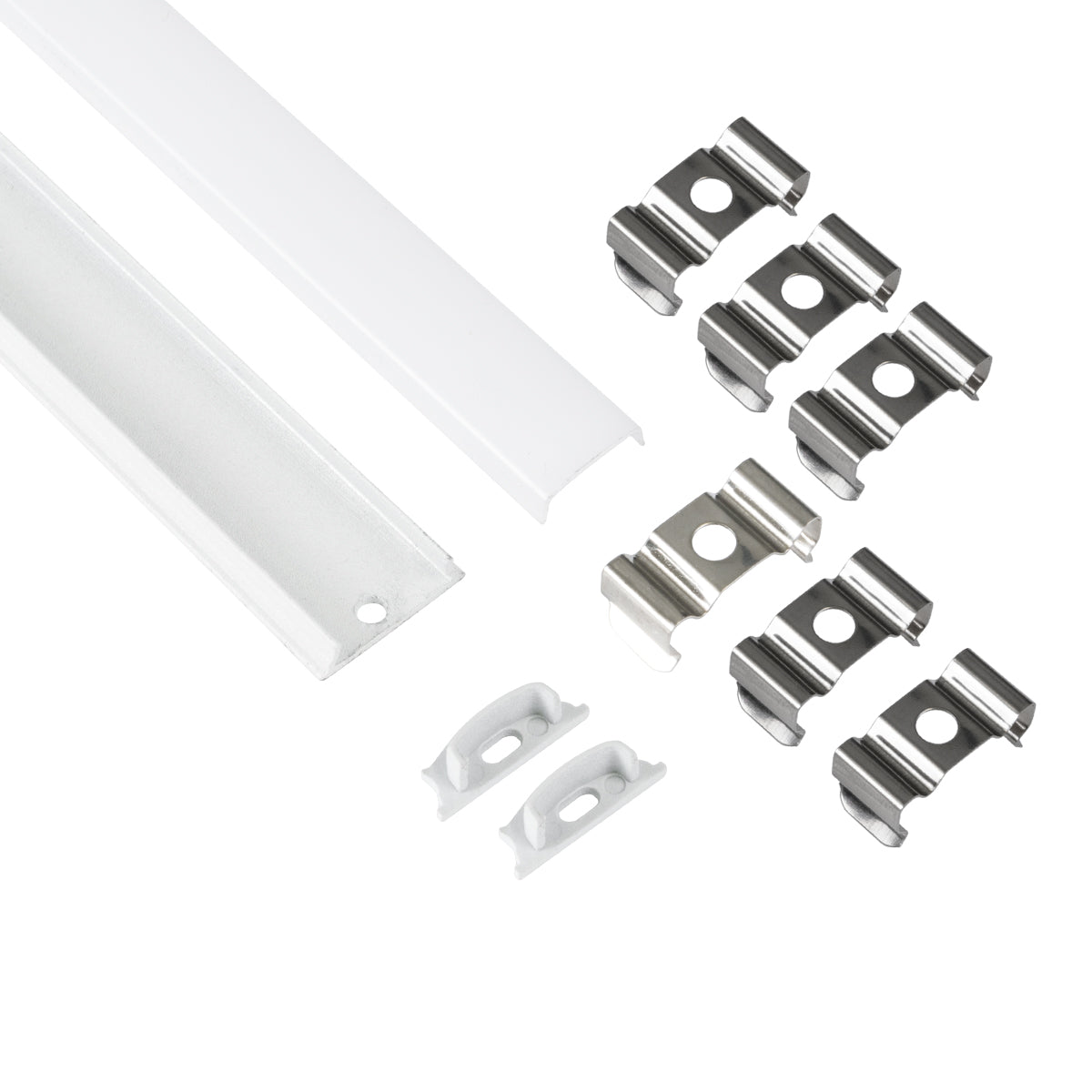GloboStar® CURVED-PROFILE 70863-3M Προφίλ Αλουμινίου - Βάση & Ψύκτρα Ταινίας LED με Λευκό Γαλακτερό Κάλυμμα - Επιφανειακή Χρήση - Εύκαμπτο με Δυνατότητα Κυρτής Τοποθέτησης - Πατητό Κάλυμμα - Λευκό - 3 Μέτρα - Πακέτο 5 Τεμαχίων - Μ300 x Π1.8 x Υ0.5cm - ledmania.gr