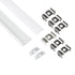 GloboStar® CURVED-PROFILE 70863-3M Προφίλ Αλουμινίου - Βάση & Ψύκτρα Ταινίας LED με Λευκό Γαλακτερό Κάλυμμα - Επιφανειακή Χρήση - Εύκαμπτο με Δυνατότητα Κυρτής Τοποθέτησης - Πατητό Κάλυμμα - Λευκό - 3 Μέτρα - Πακέτο 5 Τεμαχίων - Μ300 x Π1.8 x Υ0.5cm - ledmania.gr