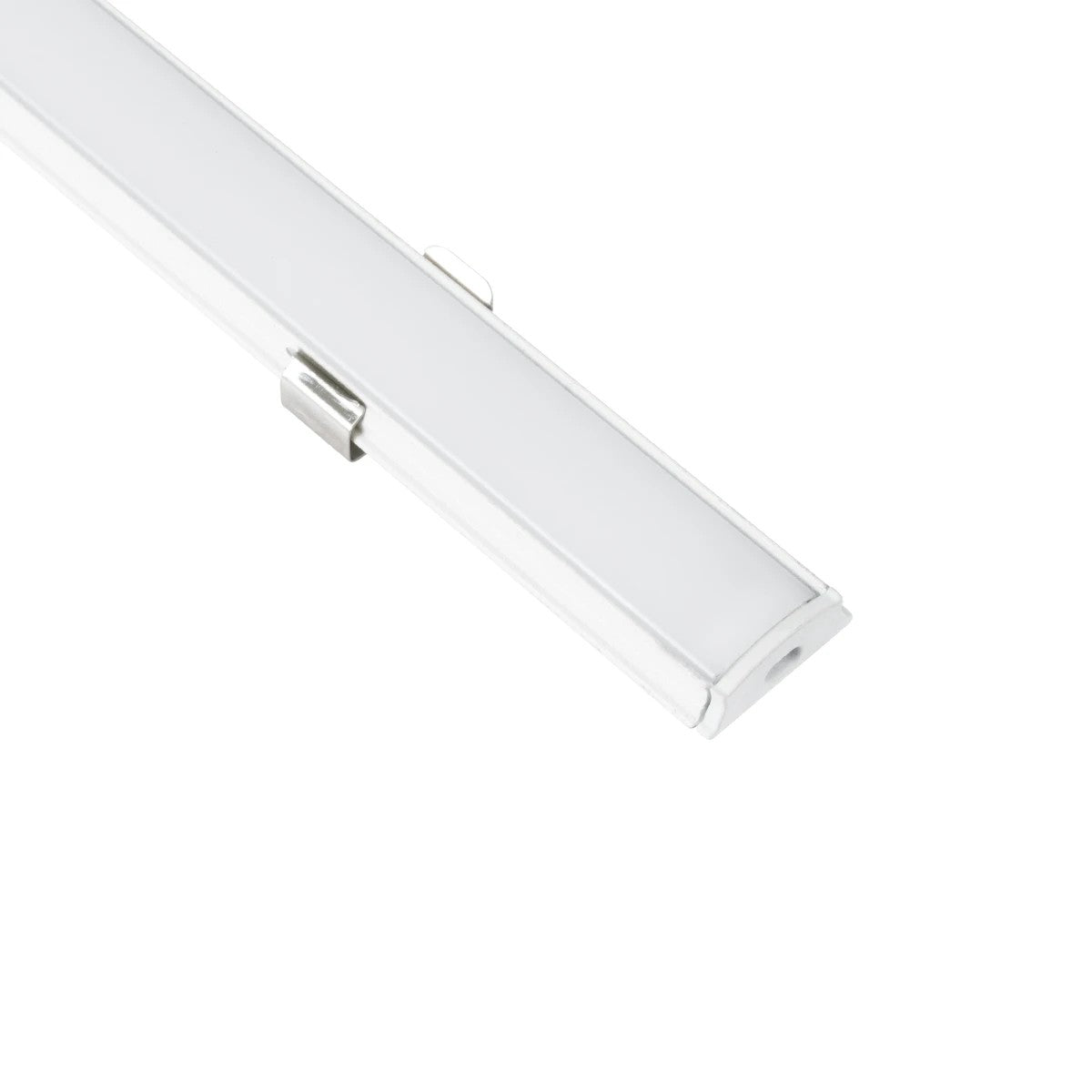 GLOBOSTAR® ALP-LINEAR CURBARIO 70863-1M Επιφανειακό Εύκαμπτο Προφίλ Αλουμινίου με Λευκό Γαλακτερό Πατητό Κάλυμμα για Ταινίες LED IP20 - Λευκό - Μ100 x Π1.7 x Υ0.5cm - ledmania.gr