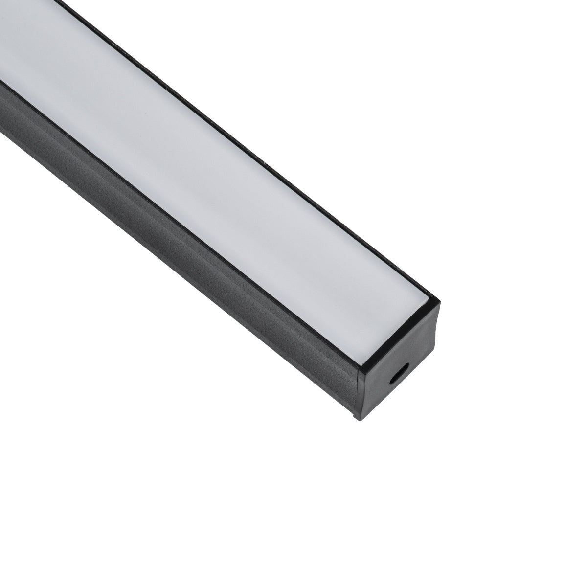 GloboStar® SURFACE-PROFILE 70869-3M Προφίλ Αλουμινίου - Βάση & Ψύκτρα Ταινίας LED με Λευκό Γαλακτερό Κάλυμμα - Επιφανειακή Χρήση - Πατητό Κάλυμμα - Μαύρο - 3 Μέτρα - Πακέτο 5 Τεμαχίων - Μ300 x Π2.3 x Υ2cm - ledmania.gr