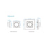 GloboStar® 71443 K1 Mi-BOXER Ασύρματο Επιτοίχιο Χειριστήριο Dimmer RF 2.4Ghz για όλα τα Μονόχρωμα Mi-BOXER Controller DC 3V 1 x CR2032 - IP20 Λευκό Μ8.5 x Π8.5 x Υ2.5cm - 5 Years Warranty - ledmania.gr