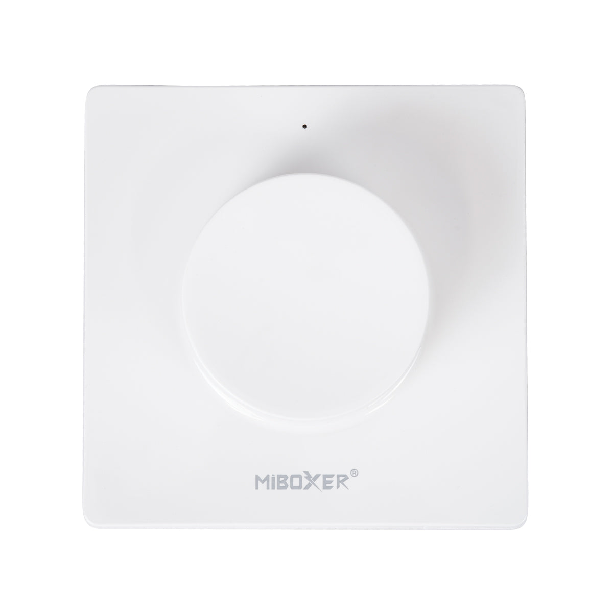 GloboStar® 71443 K1 Mi-BOXER Ασύρματο Επιτοίχιο Χειριστήριο Dimmer RF 2.4Ghz για όλα τα Μονόχρωμα Mi-BOXER Controller DC 3V 1 x CR2032 - IP20 Λευκό Μ8.5 x Π8.5 x Υ2.5cm - 5 Years Warranty - ledmania.gr