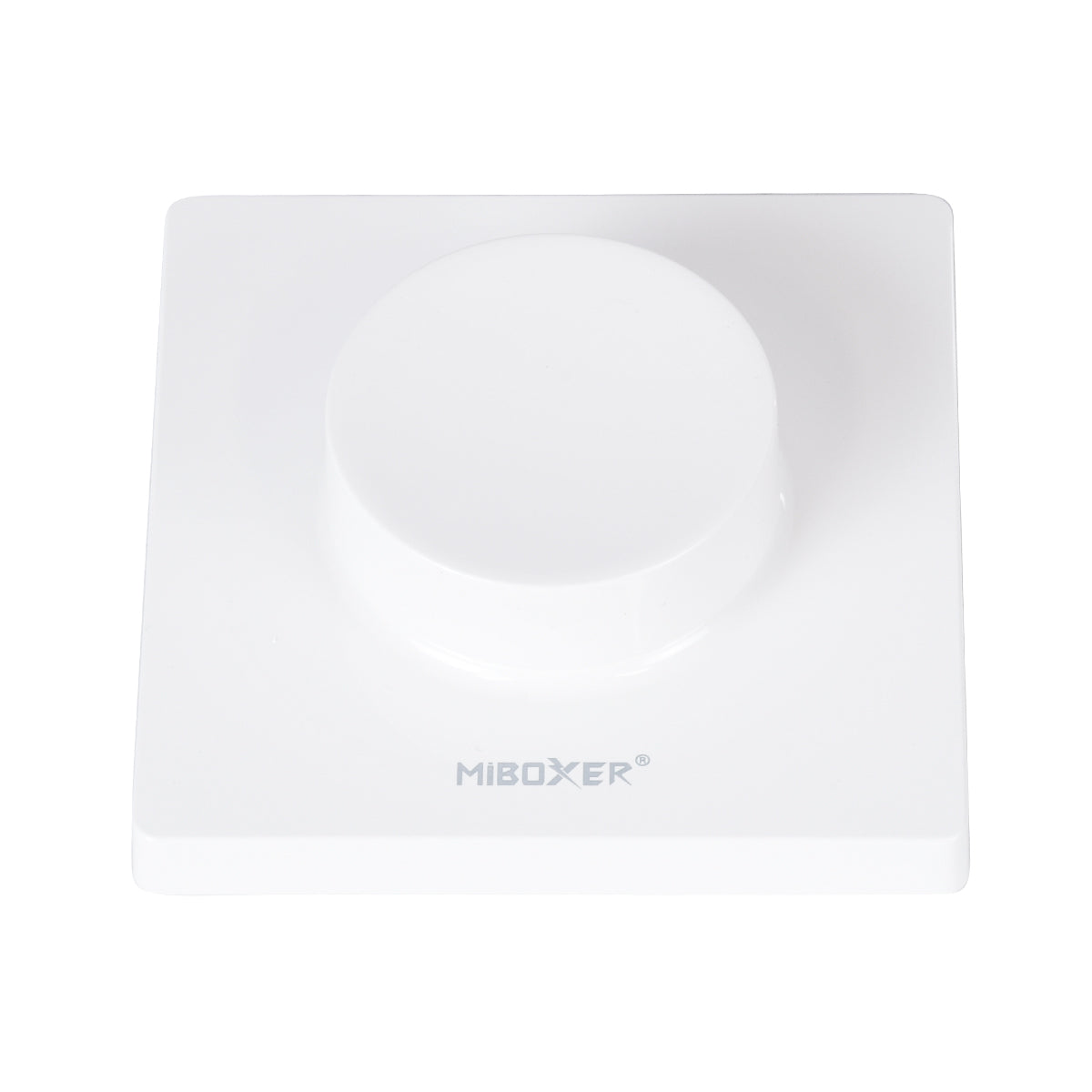 GloboStar® 71443 K1 Mi-BOXER Ασύρματο Επιτοίχιο Χειριστήριο Dimmer RF 2.4Ghz για όλα τα Μονόχρωμα Mi-BOXER Controller DC 3V 1 x CR2032 - IP20 Λευκό Μ8.5 x Π8.5 x Υ2.5cm - 5 Years Warranty - ledmania.gr