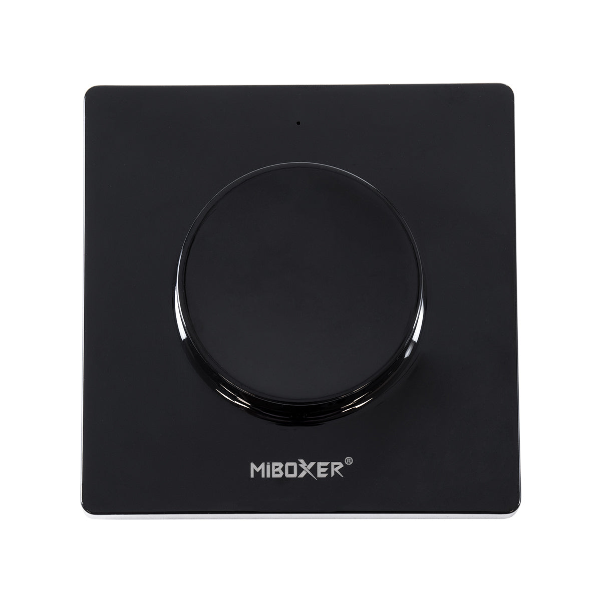 GloboStar® 71444 K1-B Mi-BOXER Ασύρματο Επιτοίχιο Χειριστήριο Dimmer RF 2.4Ghz για όλα τα Μονόχρωμα Mi-BOXER Controller DC 3V 1 x CR2032 - IP20 Μαύρο Μ8.5 x Π8.5 x Υ2.5cm - 5 Years Warranty - ledmania.gr