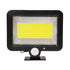 GLOBOSTAR® ZETA 71460 Προβολέας με Ανιχνευτή PIR / Αισθητήρα Κίνησης LED 20W 1000lm 120° DC 5V με Φωτοβολταϊκό Panel 5V 1W & Επαναφορτιζόμενη Μπαταρία Li-ion 3.2V 2400mAh Αδιάβροχο IP65 Ψυχρό Λευκό 6000K - Sanan COB Chip - Μαύρο - Μ15 x Π3.5 x Υ13cm - ...