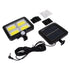 GLOBOSTAR® ZETA 71462 Προβολέας με Ανιχνευτή PIR / Αισθητήρα Κίνησης LED 20W 1000lm 120° DC 5V με Φωτοβολταϊκό Panel 5V 1W & Επαναφορτιζόμενη Μπαταρία Li-ion 3.2V 2400mAh Αδιάβροχο IP65 Ψυχρό Λευκό 6000K - Sanan COB Chip - Μαύρο - Μ15 x Π3.5 x Υ13cm - ...