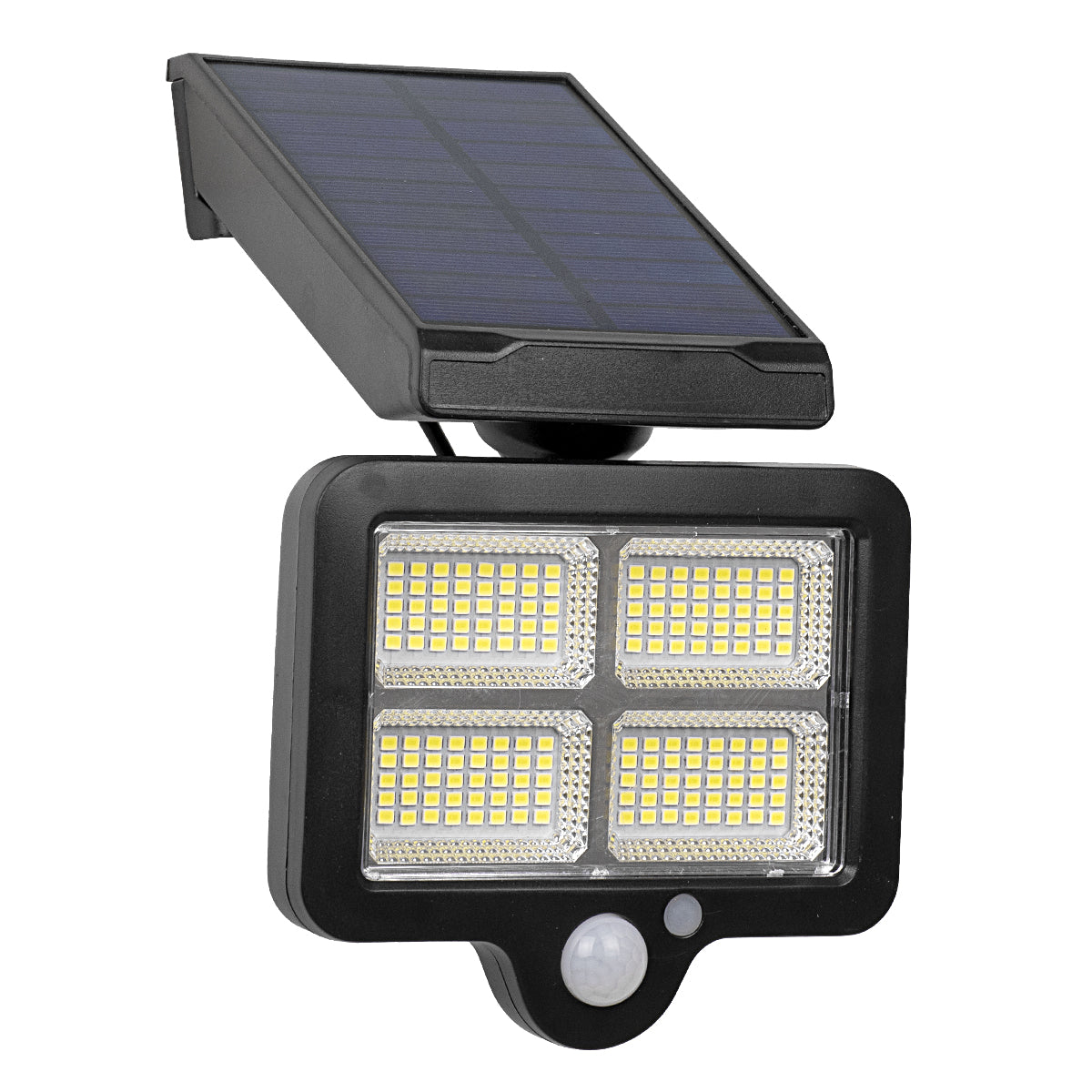 GLOBOSTAR® ORVION 71483 Προβολέας με IR Ασύρματο Χειριστήριο LED 20W 1000lm 120° DC 5V με Φωτοβολταϊκό Panel 5V 1W & Επαναφορτιζόμενη Μπαταρία Li-ion 3.2V 2400mAh Αδιάβροχο IP65 Ψυχρό Λευκό 6000K Dimmable - Sanan SMD Chip - Μαύρο - Μ12.5 x Π3.5 x Υ10cm...