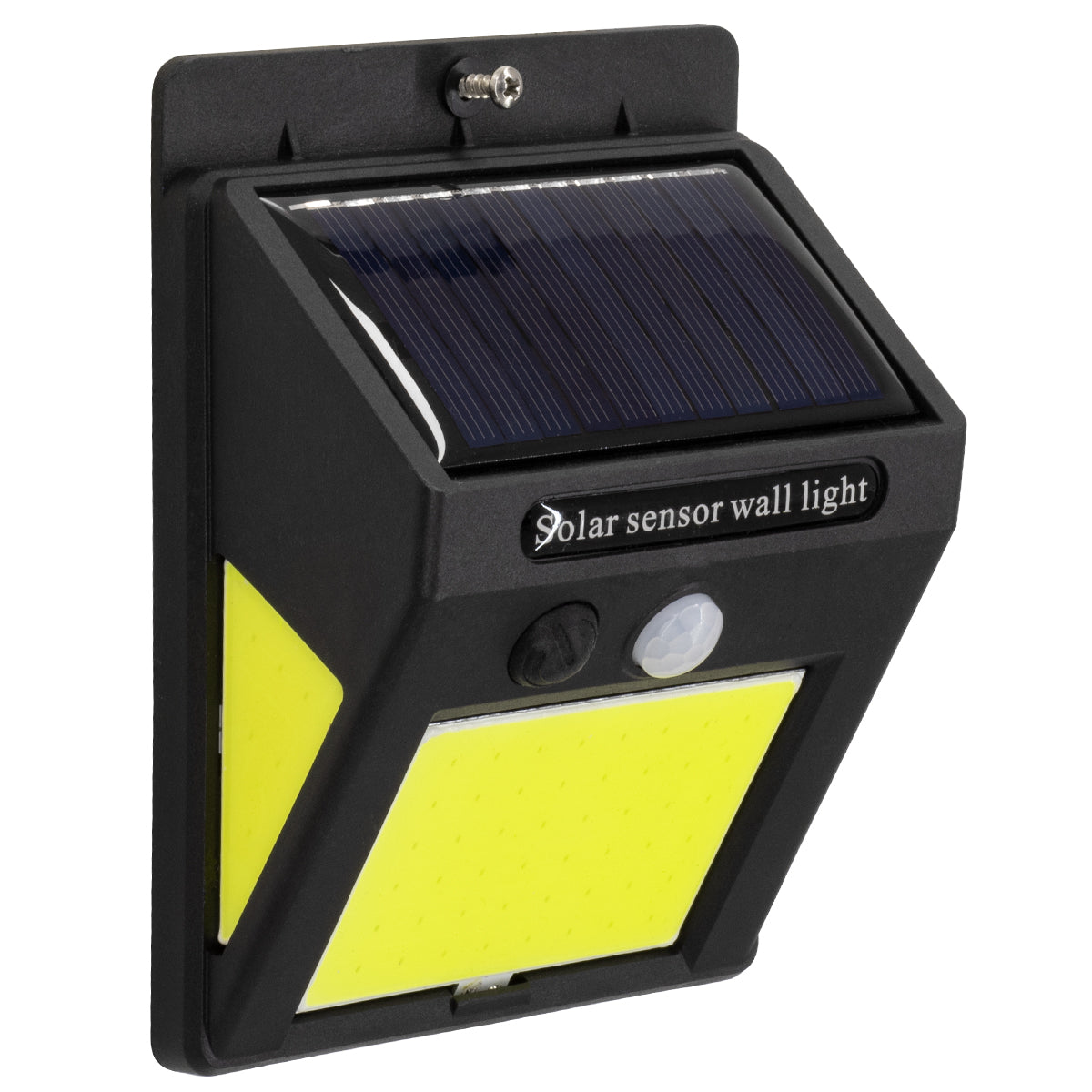 GloboStar® 71496 Αυτόνομο Ηλιακό Φωτιστικό LED COB 12W 1200lm με Ενσωματωμένη Μπαταρία 1200mAh - Φωτοβολταϊκό Πάνελ με Αισθητήρα Ημέρας-Νύχτας και PIR Αισθητήρα Κίνησης Αδιάβροχο IP65 Ψυχρό Λευκό 6000K - ledmania.gr