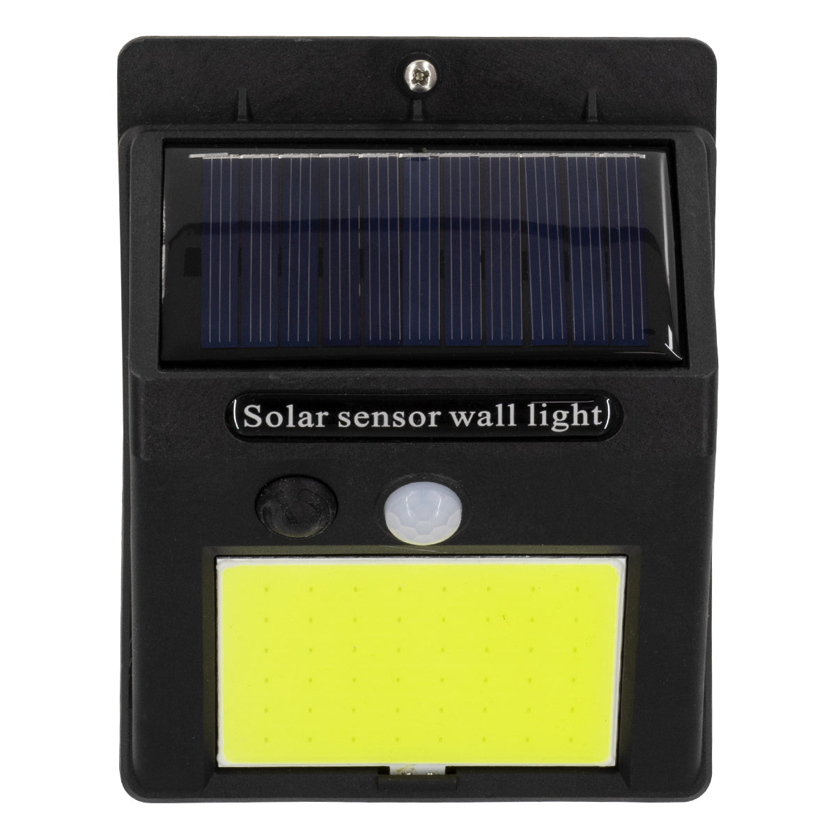 GloboStar® 71496 Αυτόνομο Ηλιακό Φωτιστικό LED COB 12W 1200lm με Ενσωματωμένη Μπαταρία 1200mAh - Φωτοβολταϊκό Πάνελ με Αισθητήρα Ημέρας-Νύχτας και PIR Αισθητήρα Κίνησης Αδιάβροχο IP65 Ψυχρό Λευκό 6000K - ledmania.gr