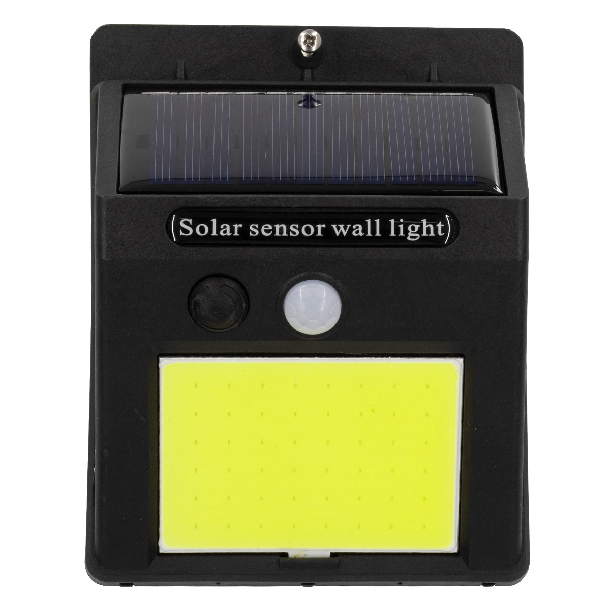 GloboStar® 71496 Αυτόνομο Ηλιακό Φωτιστικό LED COB 12W 1200lm με Ενσωματωμένη Μπαταρία 1200mAh - Φωτοβολταϊκό Πάνελ με Αισθητήρα Ημέρας-Νύχτας και PIR Αισθητήρα Κίνησης Αδιάβροχο IP65 Ψυχρό Λευκό 6000K - ledmania.gr