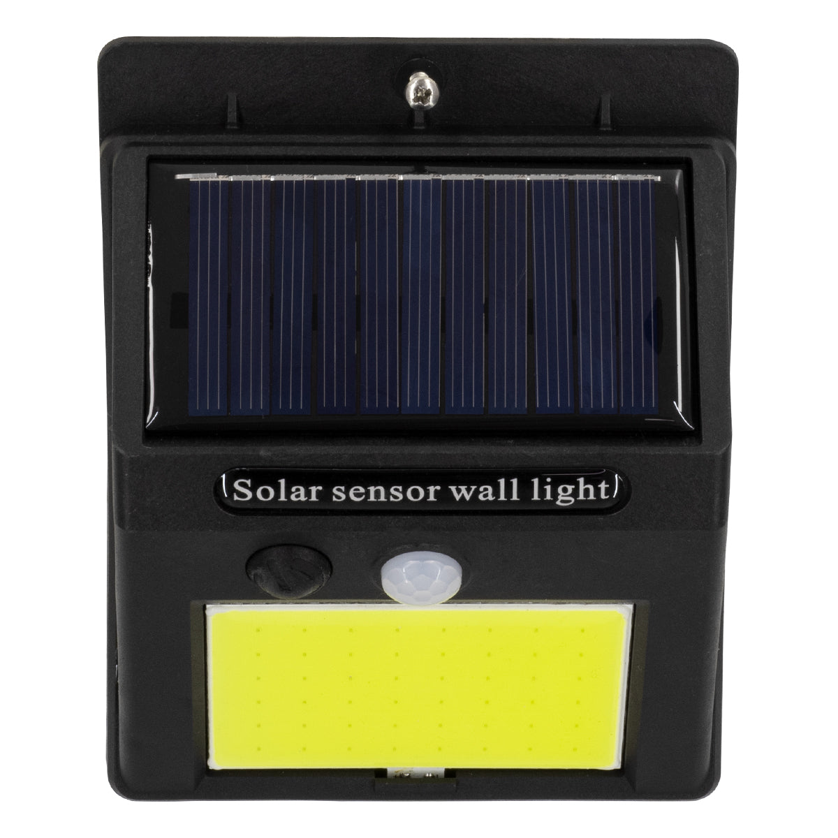 GloboStar® 71496 Αυτόνομο Ηλιακό Φωτιστικό LED COB 12W 1200lm με Ενσωματωμένη Μπαταρία 1200mAh - Φωτοβολταϊκό Πάνελ με Αισθητήρα Ημέρας-Νύχτας και PIR Αισθητήρα Κίνησης Αδιάβροχο IP65 Ψυχρό Λευκό 6000K - ledmania.gr