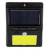 GloboStar® 71496 Αυτόνομο Ηλιακό Φωτιστικό LED COB 12W 1200lm με Ενσωματωμένη Μπαταρία 1200mAh - Φωτοβολταϊκό Πάνελ με Αισθητήρα Ημέρας-Νύχτας και PIR Αισθητήρα Κίνησης Αδιάβροχο IP65 Ψυχρό Λευκό 6000K - ledmania.gr