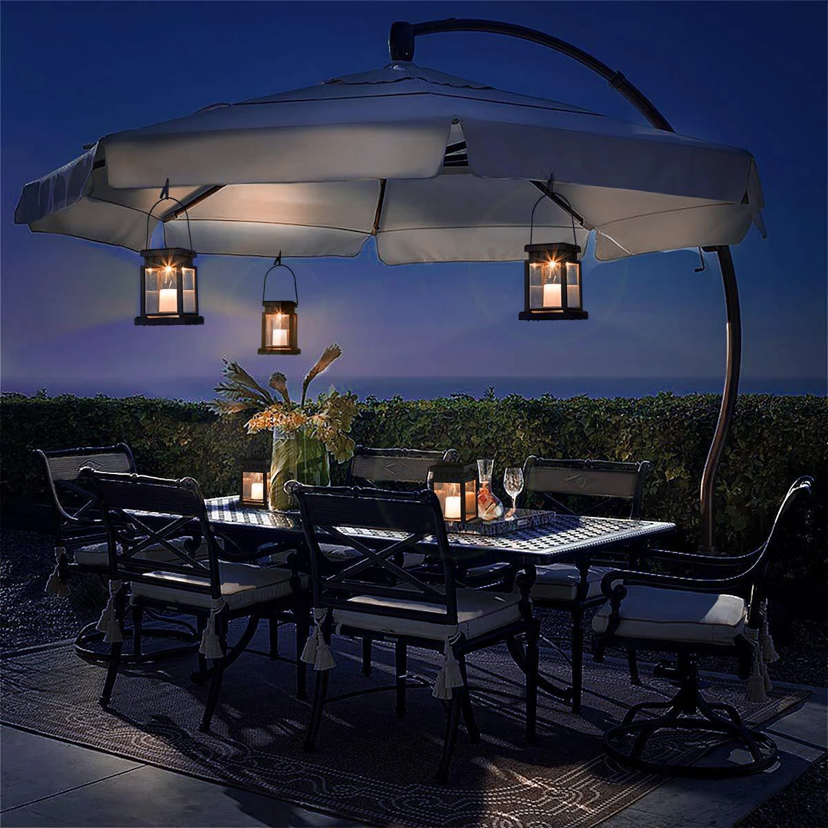 GLOBOSTAR® LANTERNIA 71506 Διακοσμητικό Φαναράκι LED 1W 50lm 180° DC 5V με Φωτοβολταϊκό Panel 5V 0.1W & Επαναφορτιζόμενη Μπαταρία Li-ion 3.2V 120mAh Αδιάβροχο IP65 Θερμό Λευκό 2700K - Μ9 x Π9 x Υ12.5cm - 1 Χρόνο Εγγύηση - ledmania.gr