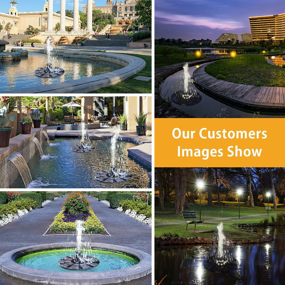 GLOBOSTAR® FOUNTAIN 71532 Διακοσμητικό Συντριβάνι LED 3W 150lm 120° DC 5V με Φωτοβολταϊκό Panel 5V 0.2W & Επαναφορτιζόμενη Μπαταρία Li-ion 3.2V 1500mAh Αδιάβροχο IP68 Ψυχρό Λευκό 6000K - Sanan Diode Chip - Μαύρο - 4 Μπέκ Ψεκασμού - Μ18 x Π18 x Υ8cm - 1...