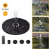 GLOBOSTAR® FOUNTAIN 71532 Διακοσμητικό Συντριβάνι LED 3W 150lm 120° DC 5V με Φωτοβολταϊκό Panel 5V 0.2W & Επαναφορτιζόμενη Μπαταρία Li-ion 3.2V 1500mAh Αδιάβροχο IP68 Ψυχρό Λευκό 6000K - Sanan Diode Chip - Μαύρο - 4 Μπέκ Ψεκασμού - Μ18 x Π18 x Υ8cm - 1...