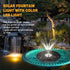GLOBOSTAR® FOUNTAIN 71532 Διακοσμητικό Συντριβάνι LED 3W 150lm 120° DC 5V με Φωτοβολταϊκό Panel 5V 0.2W & Επαναφορτιζόμενη Μπαταρία Li-ion 3.2V 1500mAh Αδιάβροχο IP68 Ψυχρό Λευκό 6000K - Sanan Diode Chip - Μαύρο - 4 Μπέκ Ψεκασμού - Μ18 x Π18 x Υ8cm - 1...