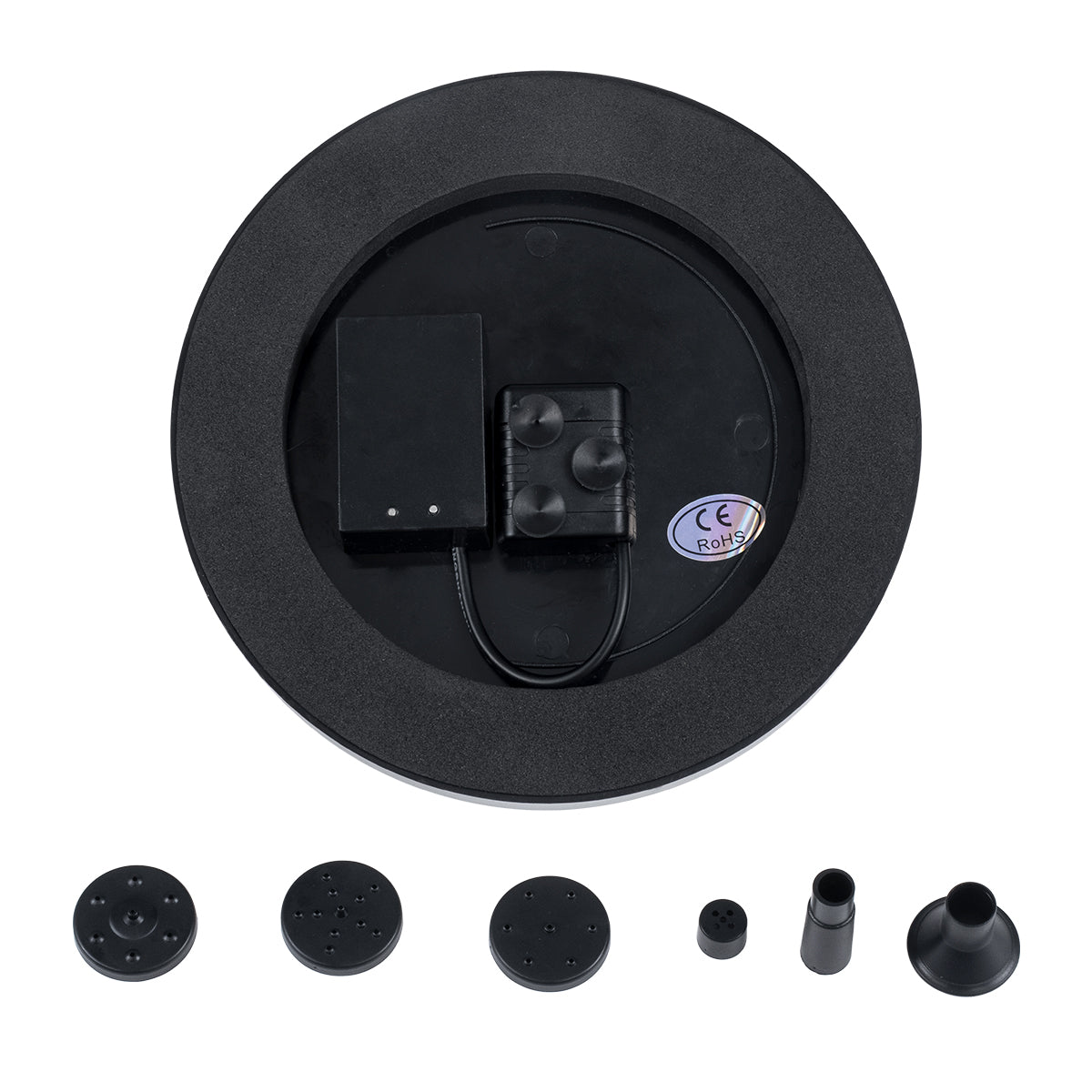 GloboStar® 71533 Ηλιακό Αυτόνομο Φωτοβολταϊκό Διακοσμητικό Συντριβάνι LED 3W με Μέγιστο Ύψος Νερού 30-60cm - 4 Διαφορετικά Μπέκ Ψεκασμού Αδιάβροχο IP68 Πολύχρωμο RGB Φ18 x Υ8cm - ledmania.gr
