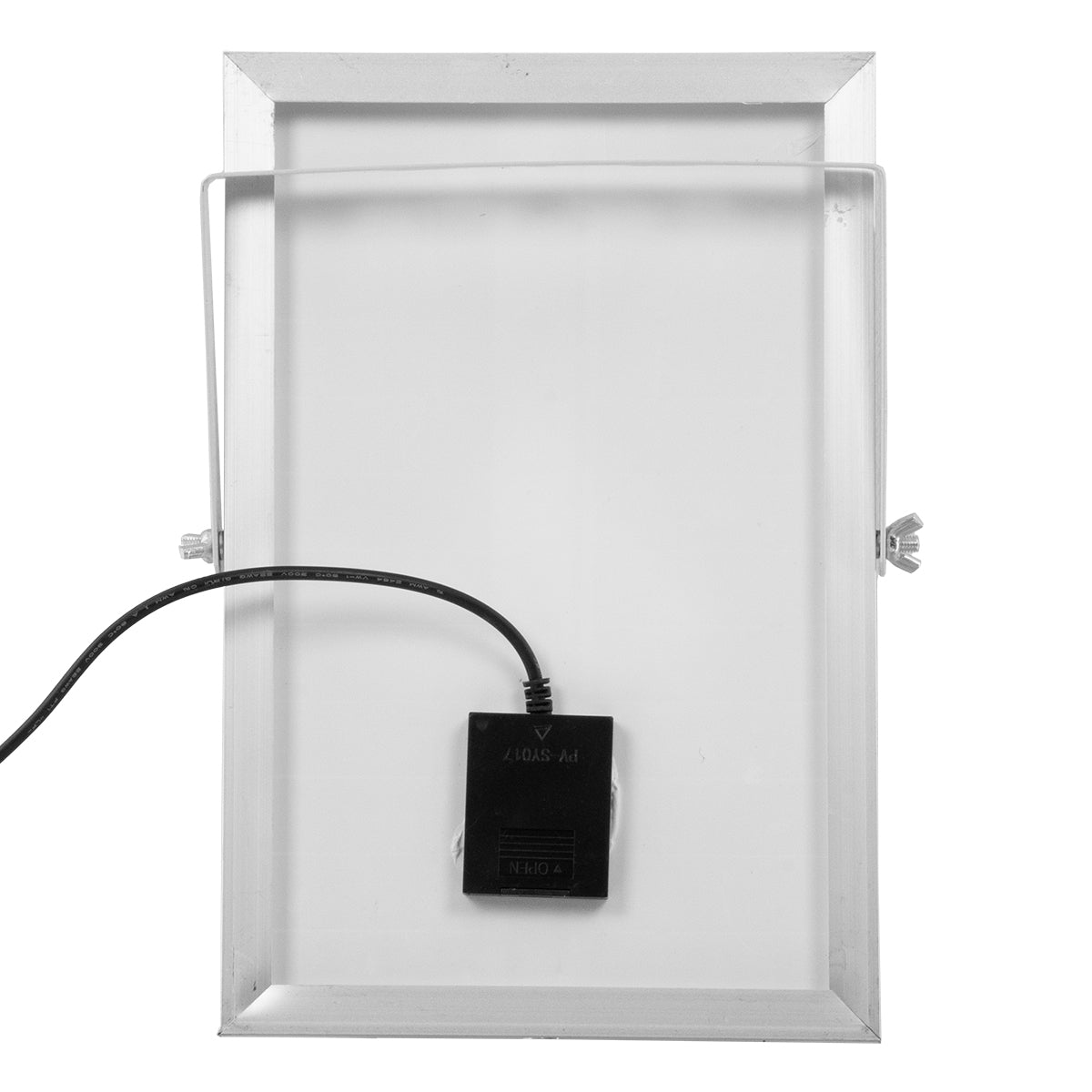 GLOBOSTAR® HERMES 71554 Προβολέας LED 25W 250lm 120° DC 5V με Φωτοβολταϊκό Panel 5V 4W & Επαναφορτιζόμενη Μπαταρία Li-ion 3.2V 3000mAh Αδιάβροχο IP65 Ψυχρό Λευκό 6000K - Sanan Chip - Μαύρο - Μ19.5 x Π5 x Υ4.8cm - 2 Χρόνια Εγγύηση - ledmania.gr
