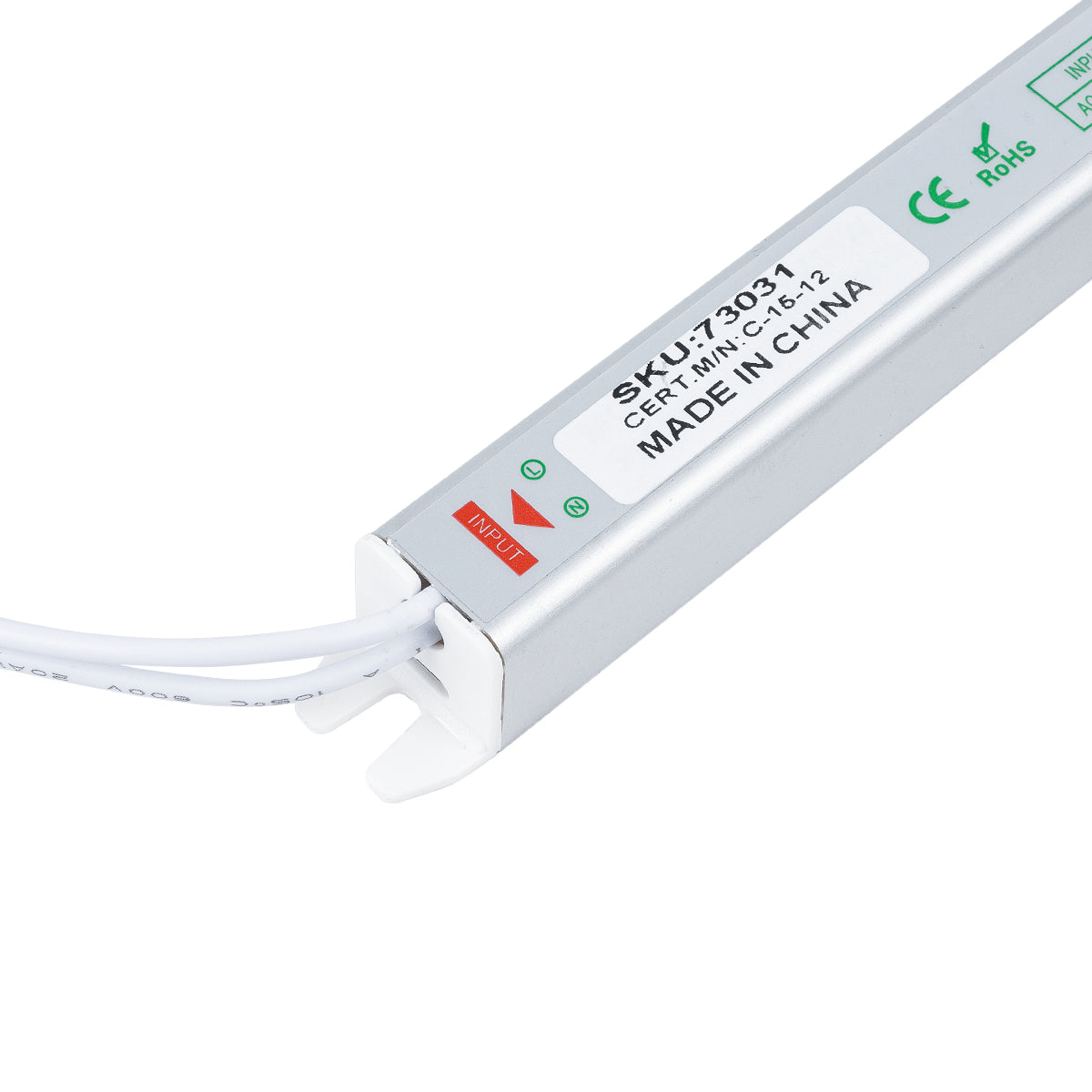 GLOBOSTAR® LUMISLIM 73031 Τροφοδοτικό/Μετασχηματιστής PELV 18W 1.5A DC 12V IP20 - AC 220-240V σε DC 12V - Μ17.5 x Π1.8 x Υ1.8cm - 3 Χρόνια Εγγύηση - ledmania.gr