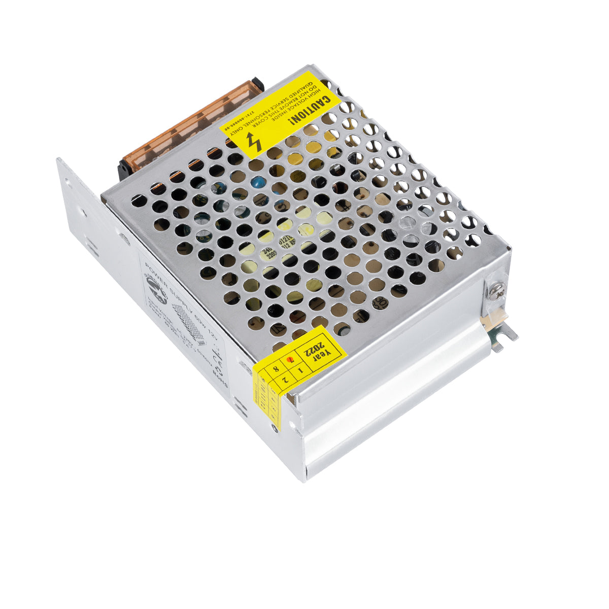 GloboStar® 73033 Μεταλλικό Τροφοδοτικό PELV για Προϊόντα LED 60W 5A - AC 220-240V σε DC 12V - IP20 - Μ11 x Π8 x Υ3.5cm - 2 Χρόνια Εγγύηση - ledmania.gr