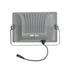 GLOBOSTAR® LUMOVOX 73067 Προβολέας LED 100W 5000lm 120° DC 5V με Φωτοβολταϊκό Panel 5V 8W & Επαναφορτιζόμενη Μπαταρία Li-ion 3.2V 5000mAh Αδιάβροχο IP65 Ψυχρό Λευκό 6000K - 120 x SMD2835 Sanan Chip - Γκρι Ανθρακί - Μ24.5 x Π0 x Υ15.8cm - 2 Χρόνια Εγγύηση - ledmania.gr