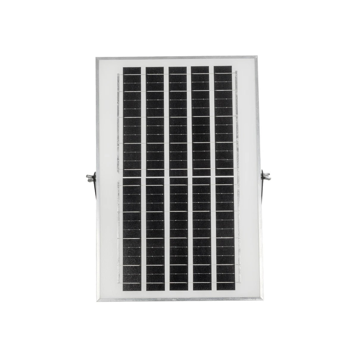 GLOBOSTAR® LUMOVOX 73067 Προβολέας LED 100W 5000lm 120° DC 5V με Φωτοβολταϊκό Panel 5V 8W & Επαναφορτιζόμενη Μπαταρία Li-ion 3.2V 5000mAh Αδιάβροχο IP65 Ψυχρό Λευκό 6000K - 120 x SMD2835 Sanan Chip - Γκρι Ανθρακί - Μ24.5 x Π0 x Υ15.8cm - 2 Χρόνια Εγγύηση - ledmania.gr