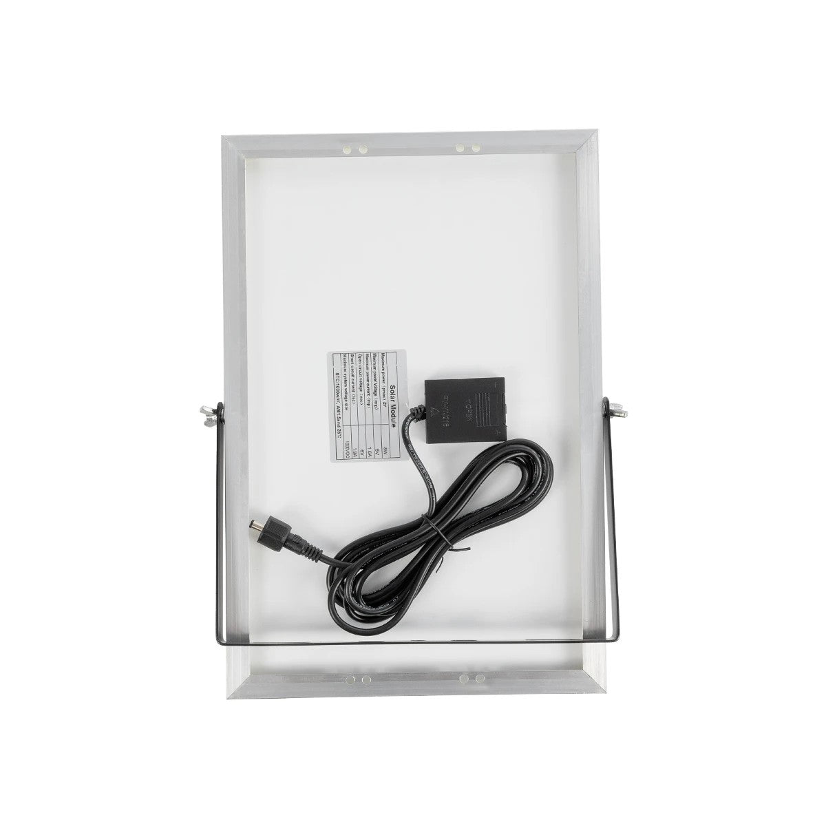 GLOBOSTAR® LUMOVOX 73067 Προβολέας LED 100W 5000lm 120° DC 5V με Φωτοβολταϊκό Panel 5V 8W & Επαναφορτιζόμενη Μπαταρία Li-ion 3.2V 5000mAh Αδιάβροχο IP65 Ψυχρό Λευκό 6000K - 120 x SMD2835 Sanan Chip - Γκρι Ανθρακί - Μ24.5 x Π0 x Υ15.8cm - 2 Χρόνια Εγγύηση - ledmania.gr