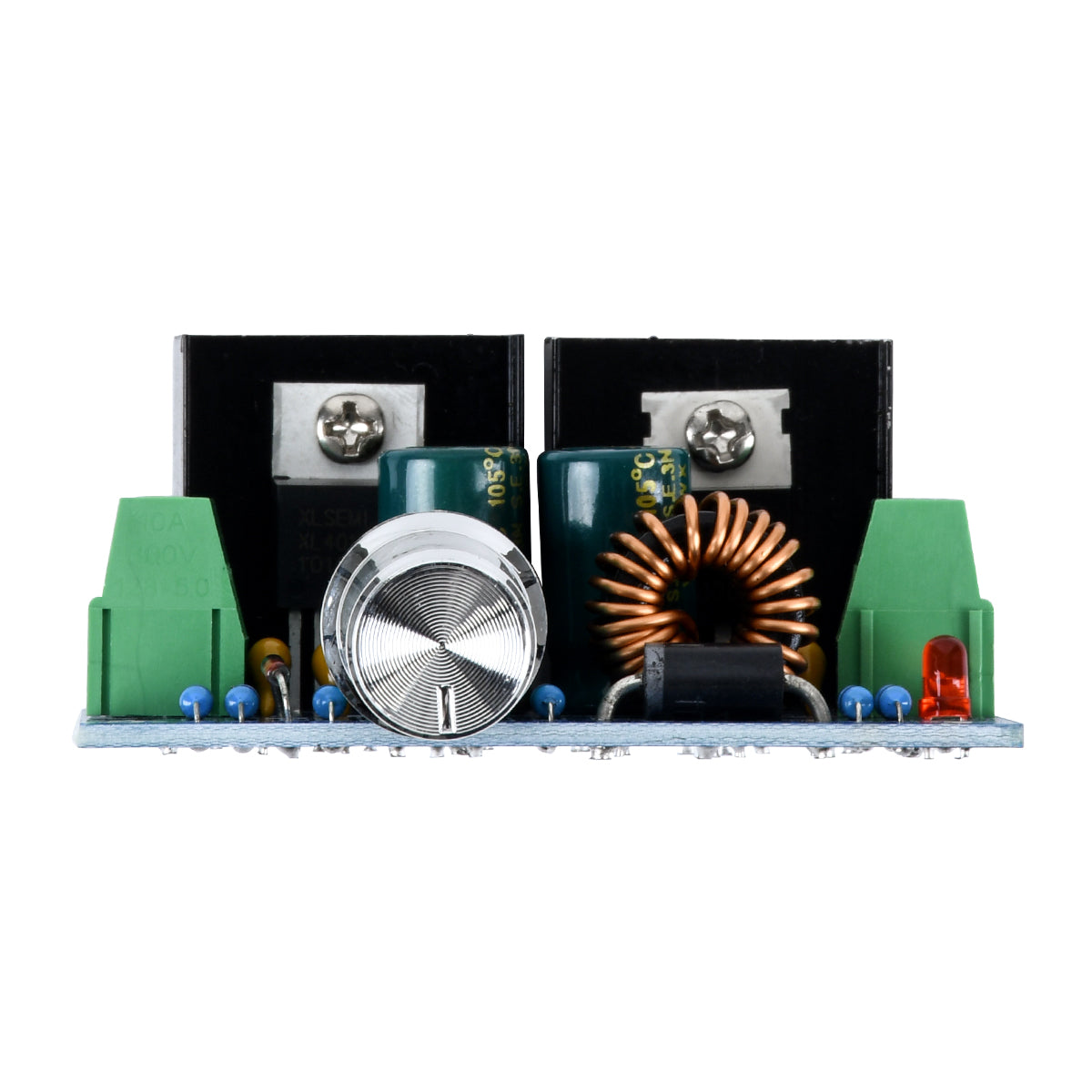 GloboStar® 73114 Ρυθμιστής Τάσης - Voltage Regulator DC Converter Module - Input DC4-40V / Output DC1.25-36V Max Load 8A Μ6 x Π4.5 x Υ2.5cm - ledmania.gr