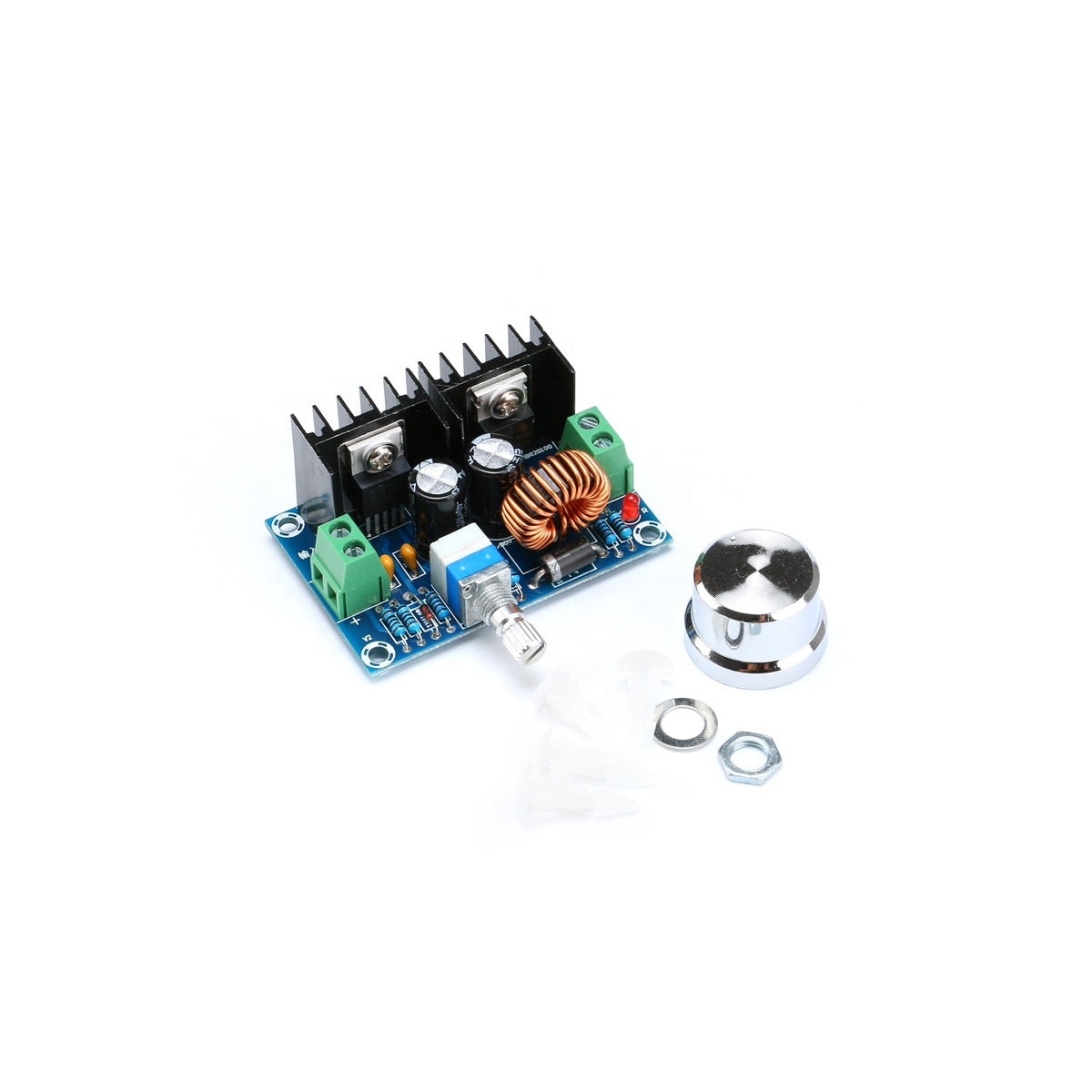 GloboStar® 73114 Ρυθμιστής Τάσης - Voltage Regulator DC Converter Module - Input DC4-40V / Output DC1.25-36V Max Load 8A Μ6 x Π4.5 x Υ2.5cm - ledmania.gr